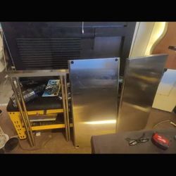 AMGOOD 18 in. x 36 in. Stainless Steel Double Over Shelf for Kitchen Utility Table, 2-Tier Over Shelf