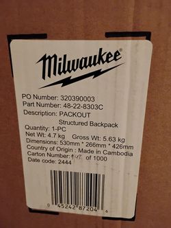 Milwaukee Packout Structured Backpack