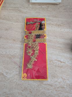 Bollywood Hand and Finger Bracelet, Halloween Costume Accessory, Rubie's #9547, New