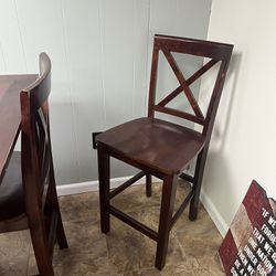 High Top Table And 4 Chairs