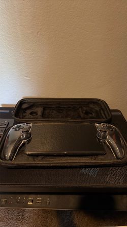 PlayStation portable with case and screen protector