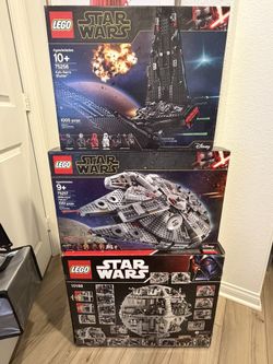 Lego Star Wars Death Star, Millennium Falcon And Kylo Ren BNIB