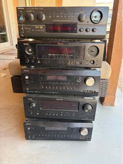 5 Vintage stereo receivers. $300 all