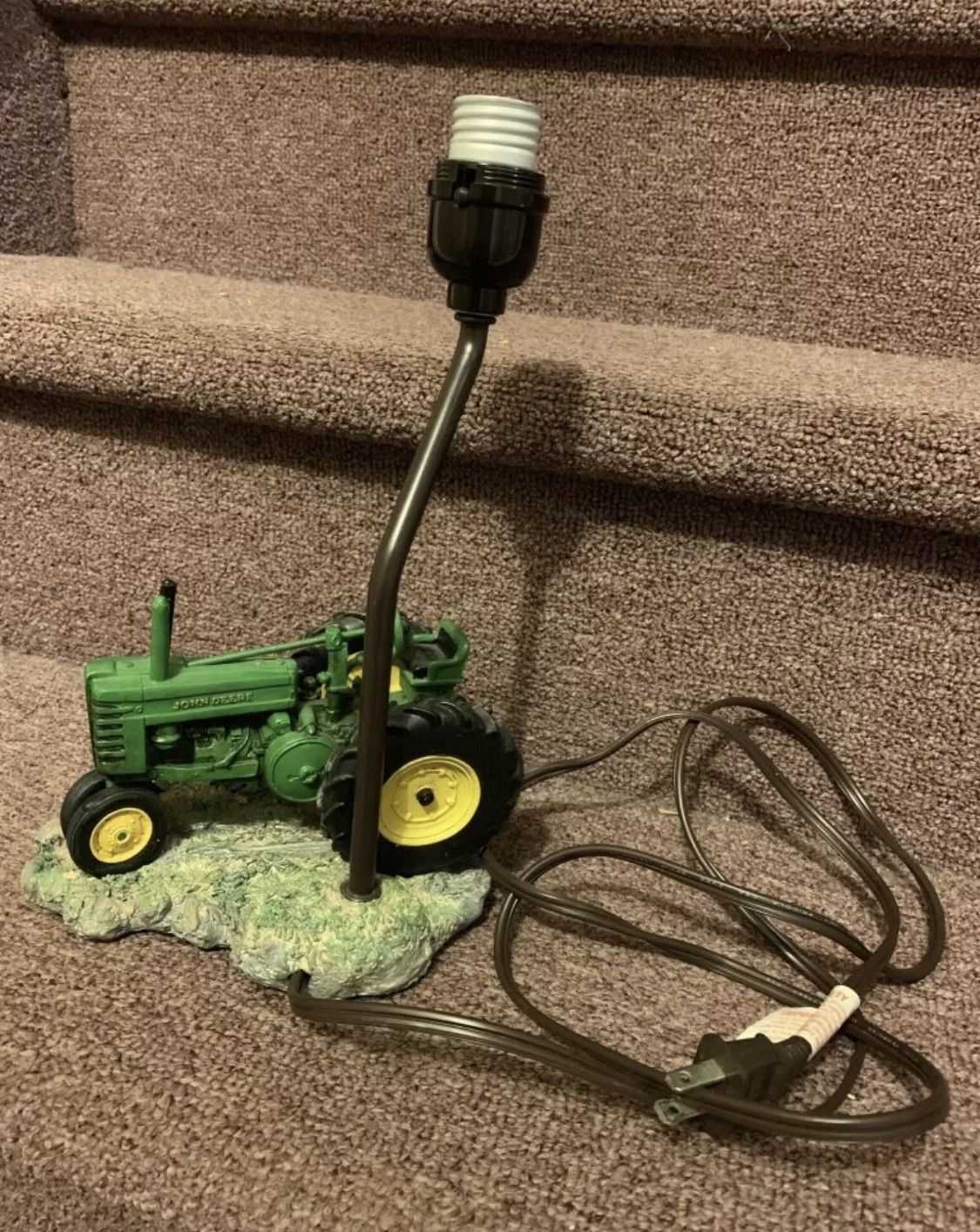 John Deere Tractor Resin Figure Children’s Lamp