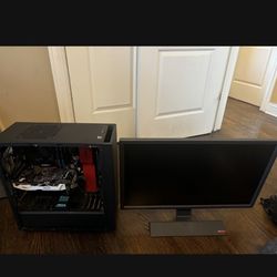 Gaming Pc With Benq Monitor 