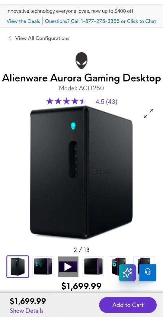 Gamer PC Aurora AlienWare