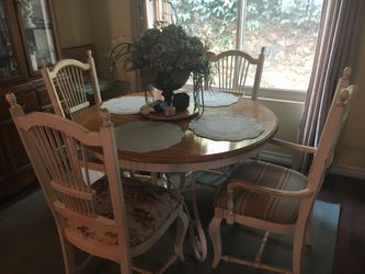 Dining room table and chairs