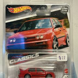 Hot Wheels Premium Modern Classics Red Mk3 Volkswagen Jetta