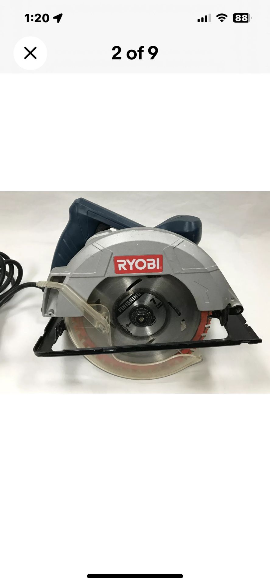 Ryobi CSB124 7-1/4" 12-Amp Circular Saw