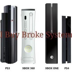 Have Broken systems Xbox PS3 Xbox one PS4?
