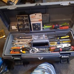 Tool Box USED tools With Sander. And Drill50..$
