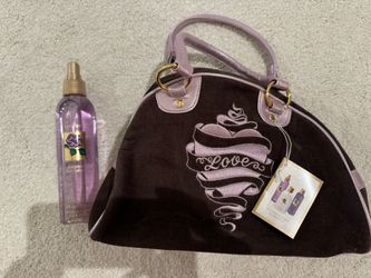 victoria secret new love spell gift set bag purse with body spray