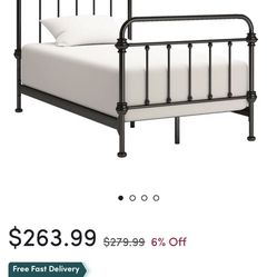 Two Metal Spindle Twin beds