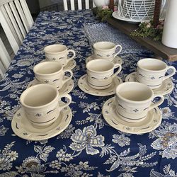 Longaberger Collection Cups and Saucers 