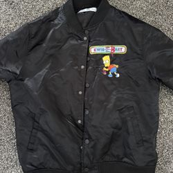 XL Bart Simpson Jacket - Black 