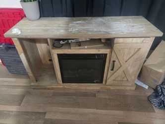 Tv stand fireplace