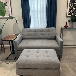 Joybird Eliot Twin Sleeper Sofa + Ottoman
