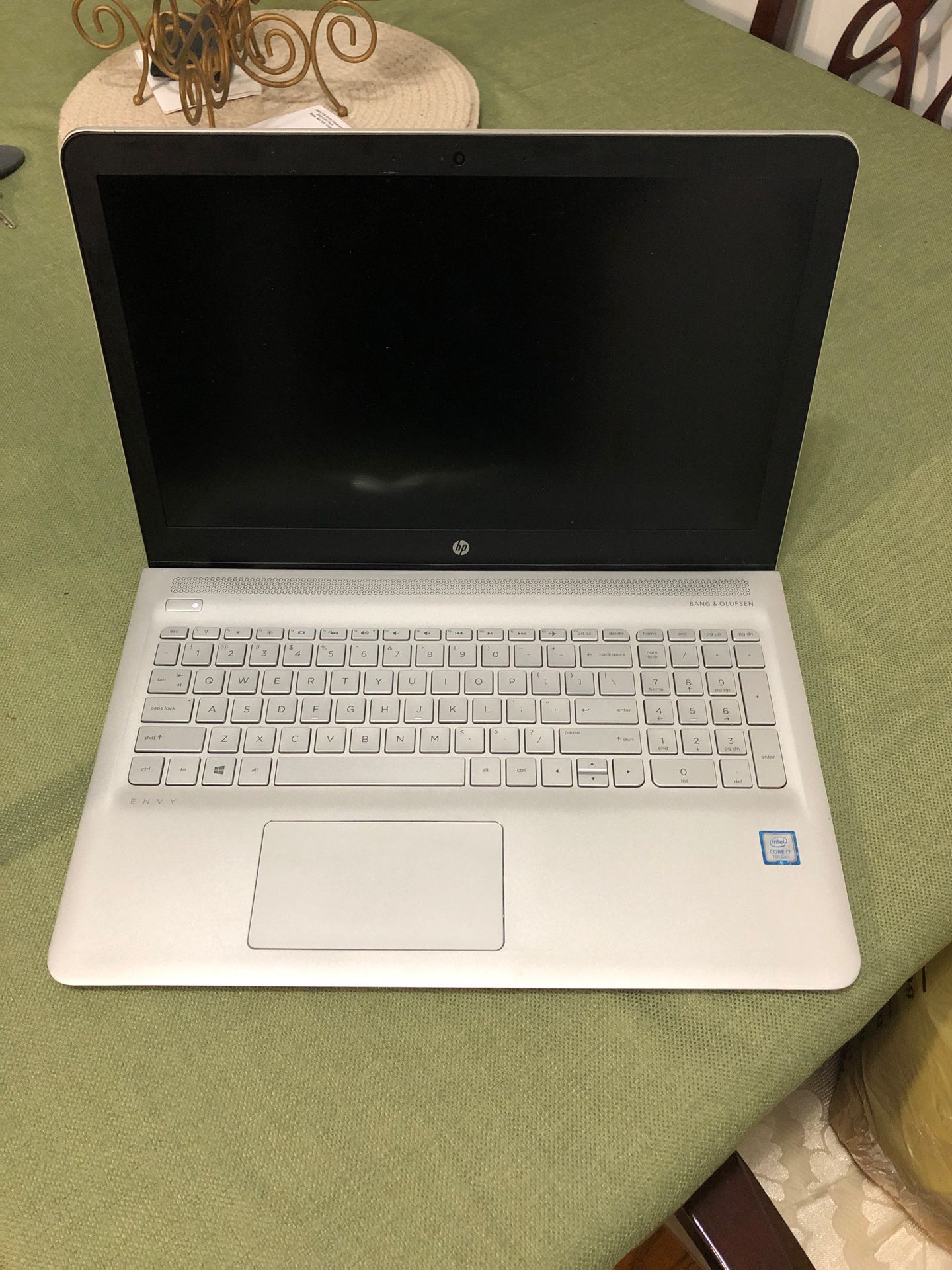 HP Envy Notebook, Bang & Olufsen, i7 processor, 16 GB Ram memory, 512 GB Solid State Drive