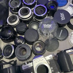 Camera Lenses and Various Supplies