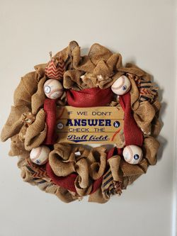 Baseball Wreath
