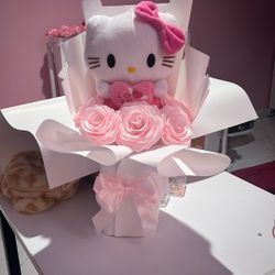 Hello Kitty Plush Rose Bouquet