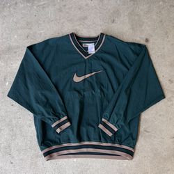 Vintage Nike Green Pullover Windbreaker
