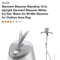 VEVOR
Garment Steamer Standing 12 in. Upright Garment Steamer White 0.5 Gal. Water for 90 Min Steamer for Clothes Area Rug