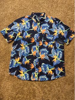 NWT Club Room Tropical Floral Print Hawaiian Shirt Mens Size XL MSRP 49.50