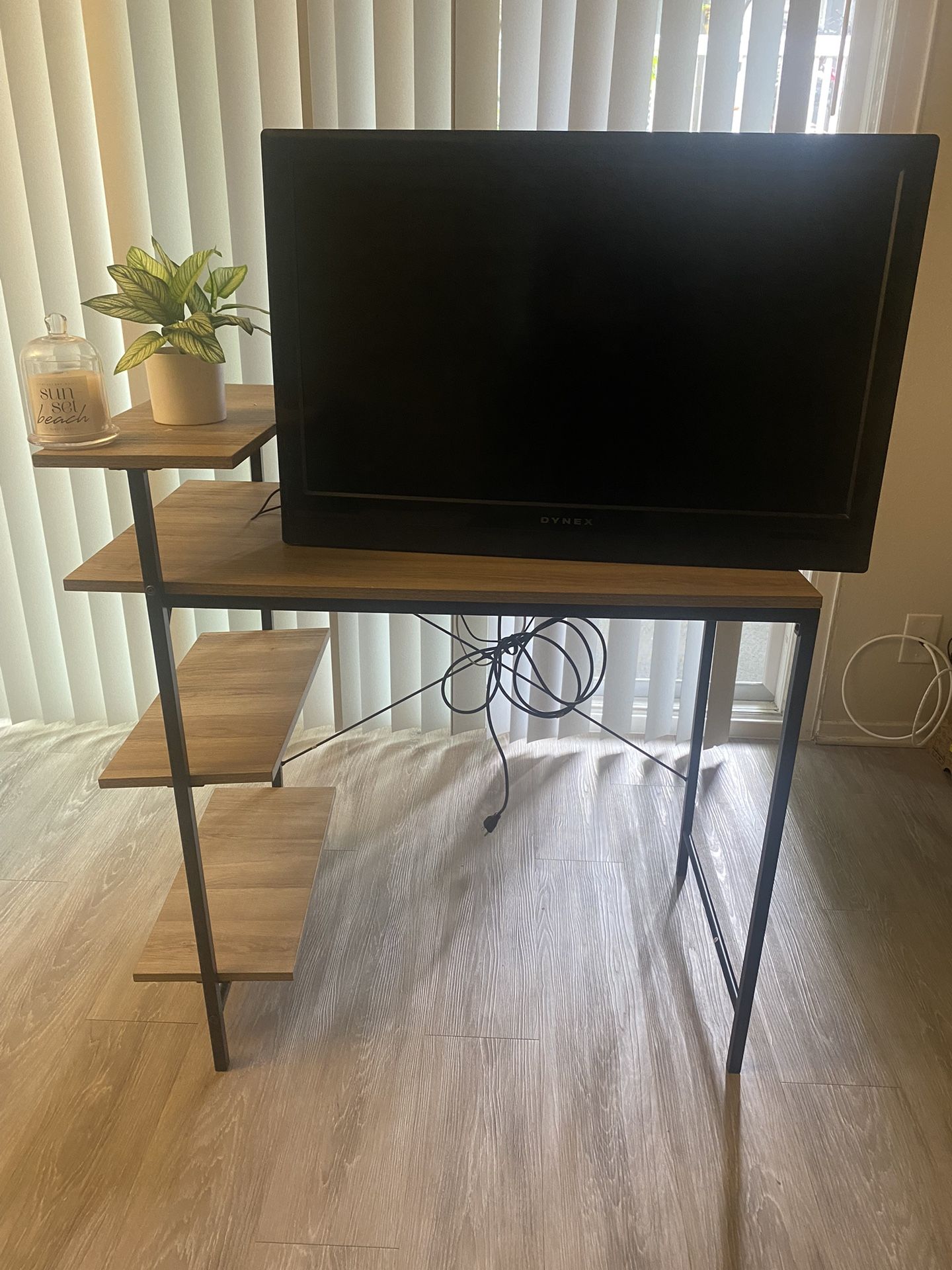 Mainstays Side Storage Desk - Natural