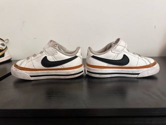 White Nike court legacy toddler 6C