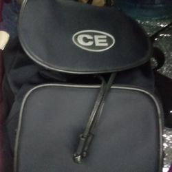 Leather Backpack Black