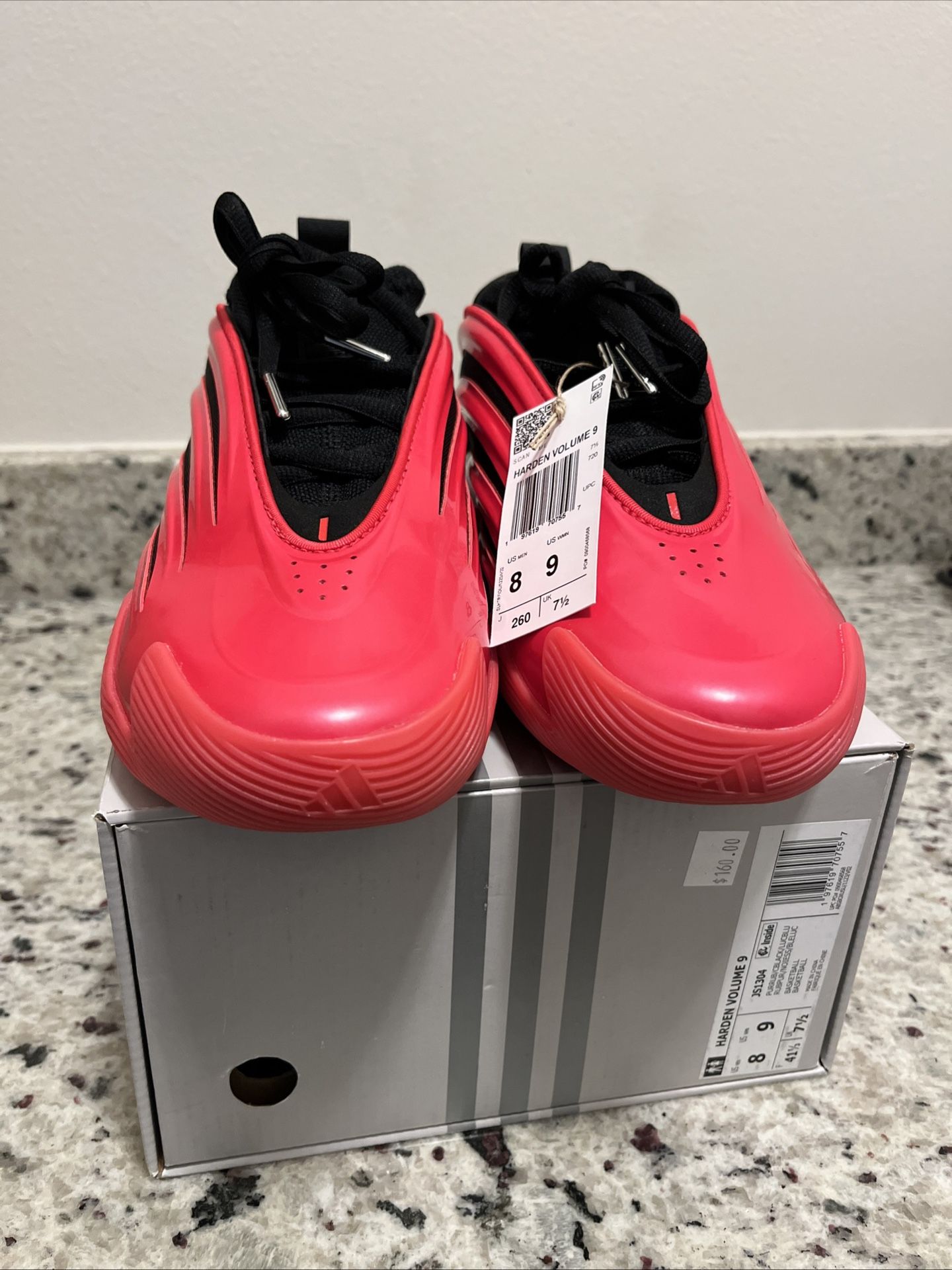 Adidas Harden Vol. 9 Red Metallic Black JS1304 Men Sizes 8-9