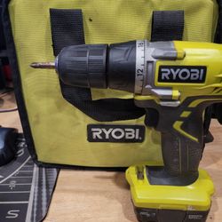 Ryobi DRILL, battery  & carrying Bag 