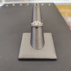 10k Bridal Diamond Set Sz 6