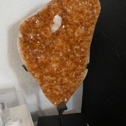 Large Stunning Genuine Citrine Gem Statue 