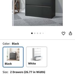 2 Drawer Metal Filing Cabinet