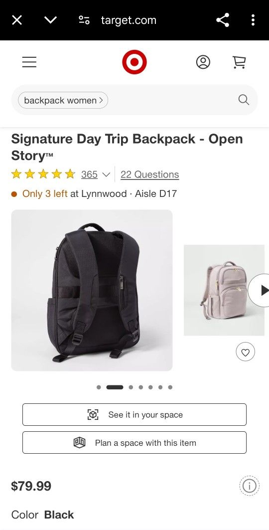 Day Trip Back Pack (Still New)