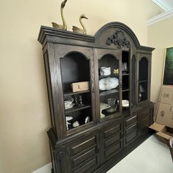 Solid Wood China Credenza