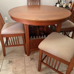 High Top Table With Storage 