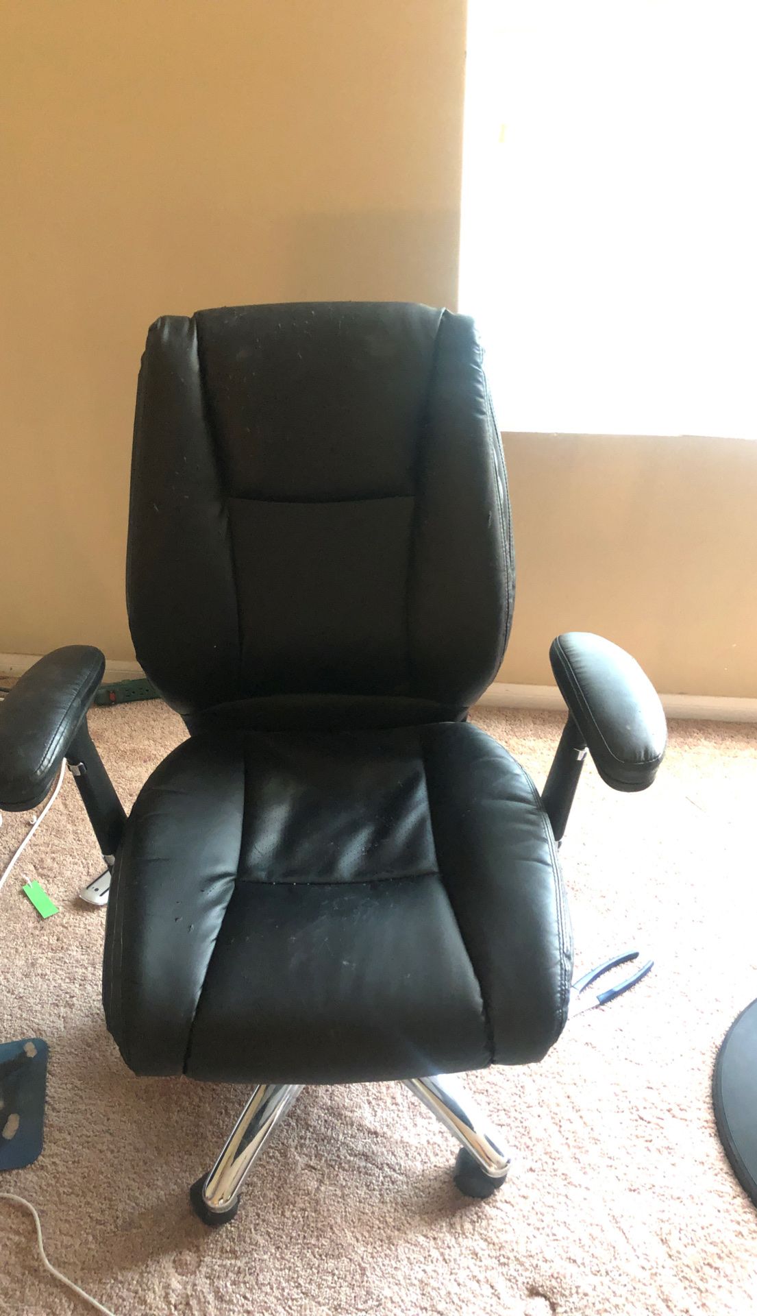 Leather comfy Desk chair