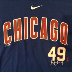 Chicago Cubs Tee - Jake Arrieta #49 - World Series 2016