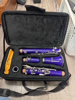 Purple Clarinet with Case and Accessories