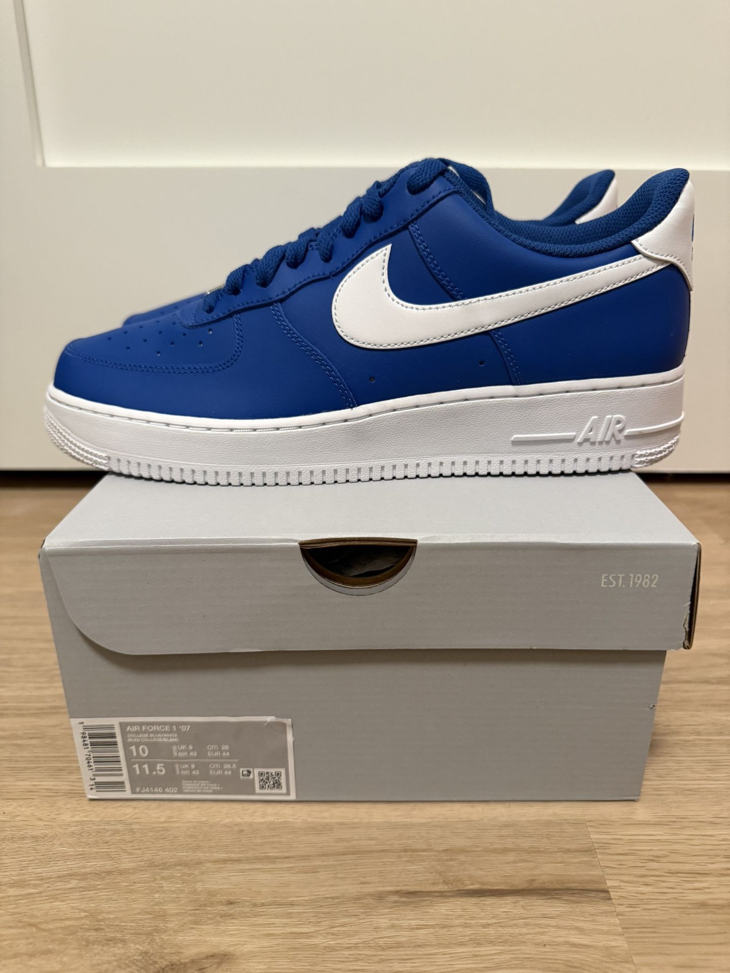 Nike Air Force 1 Low “College Blue White” Men’s Size 10 FJ4146-402