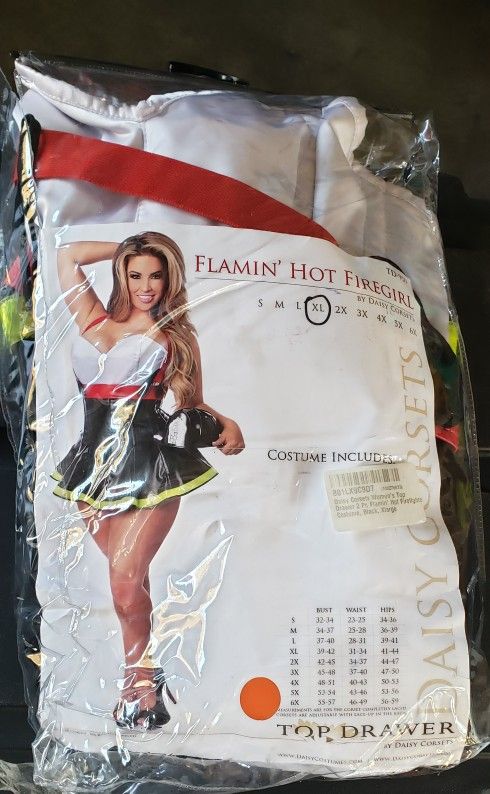Plus Size Costume-Sexy Fire Fighter XL
