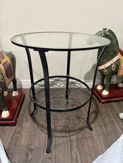 Glass Side Table