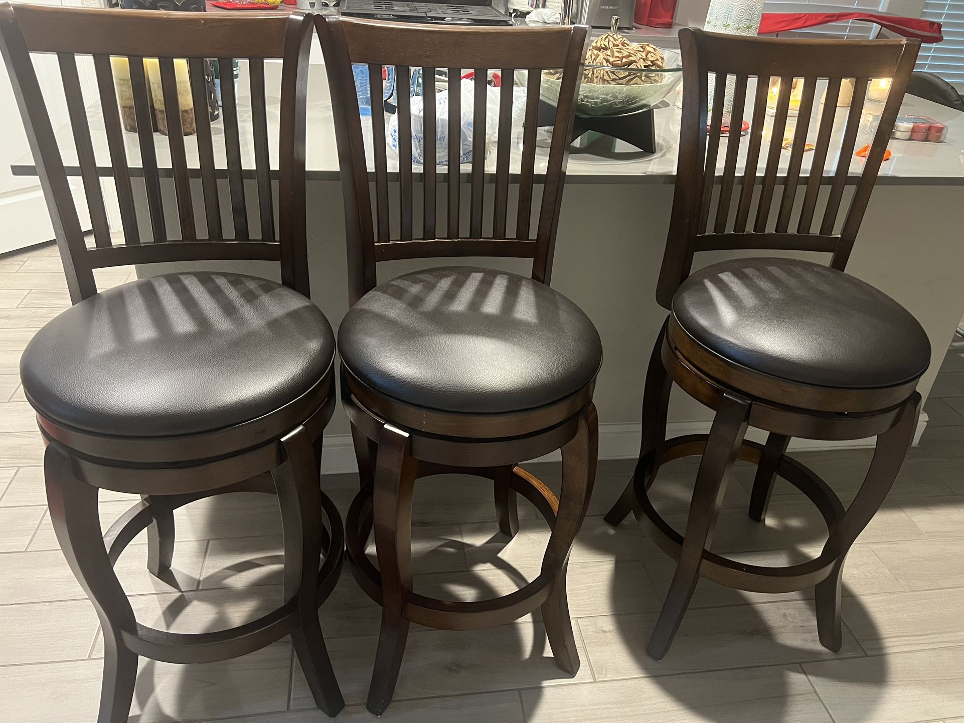 Three Bar Stools