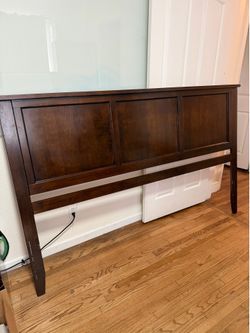 AFI, Madison King Solid Wood Panel Headboard, Walnut