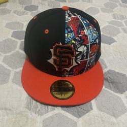 Men's San Francisco Giants New Era Black/Orange 2025 MLB Diamond Hero edition 59FIFTY Fitted Hat