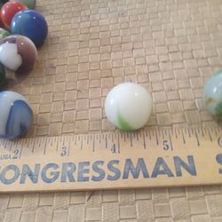 Lot Of 50 Vintage Marbles All In Excellent Condition