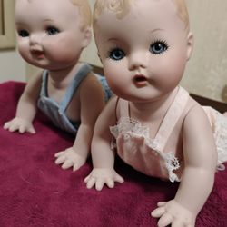 Pair Of Effanbee Dy-dee Baby Dolls